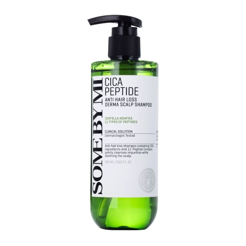 Some By Mi - Cica Peptide Anti Hair Loss Derma Scalp Shampoo - Peptydowy Szampon do Wypadających Włosów - 285ml