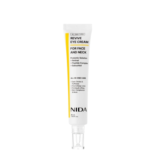 NIDA - Revive Eye Cream for Face and Neck - Rewitalizujący Krem pod Oczy do Twarzy i Szyi - 40ml