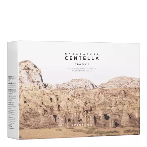 SKIN1004 - Madagascar Centella Travel Kit - Zestaw Podróżny Kosmetyków z Wąkrotą Azjatycką - 20ml+30ml+30ml+30ml+30ml