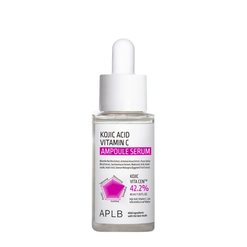 APLB - Kojic Acid Vitamin C Ampoule Serum - Rewitalizujące Serum do Twarzy - 40ml
