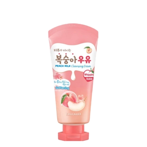 Kwailnara - Peach Milk Cleansing Foam - Oczyszczająca Pianka do Mycia Twarzy - Brzoskwinia - 120g