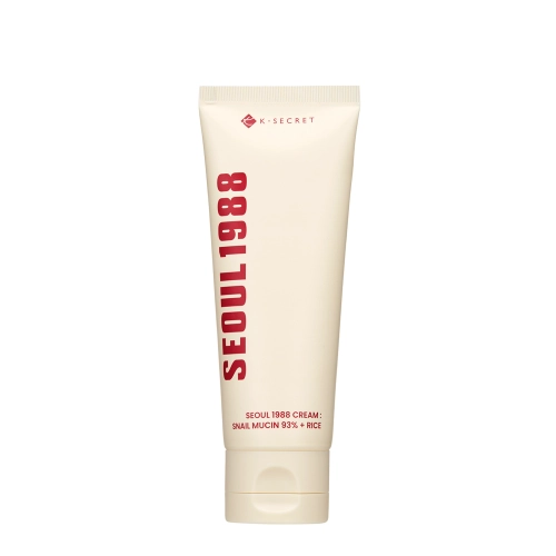 K-SECRET - SEOUL 1988 Cream : Snail Mucin 93% + Rice - Łagodzący Krem do Twarzy z Filtratem ze Śluzu Ślimaka i Ryżem - 100ml