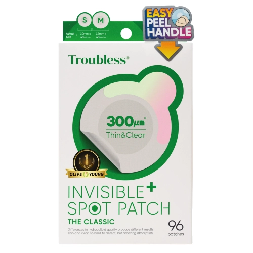 Troubless - Invisible Spot Patch Plus The Classic - Ochronno-Łagodzące Plasterki na Niedoskonałości - 96szt