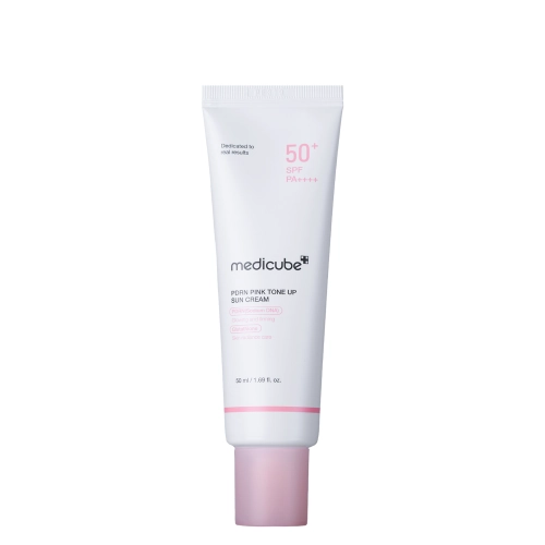 Medicube - PDRN Pink Tone Up Sun Cream SPF50+ PA++++ - Rozjaśniający Krem Przeciwsłoneczny - 50ml