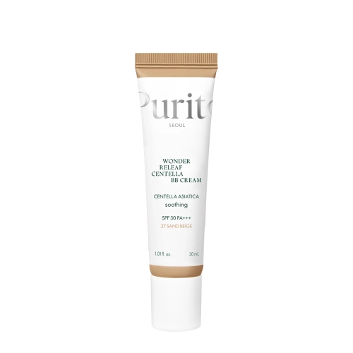 Purito Seoul - Wonder Releaf Centella BB Cream SPF30 PA+++ #27 Sand Beige - Krem BB z Wąkrotą Azjatycką - 30ml