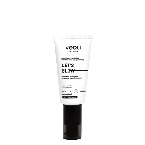 Veoli Botanica - Let's Glow - Rozświetlająco - Nawilżający Lekki Krem BB - 3.0W Golden Beige - 30ml