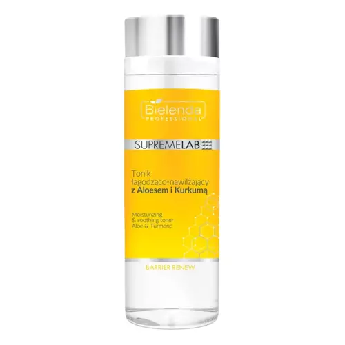 Bielenda Professional - Supremelab - Barrier Renew - Moisturizing&Soothing Toner Aloe&Turmeric - Tonik Łagodząco-Nawilżający z Aloesem i Kurkumą - 200ml