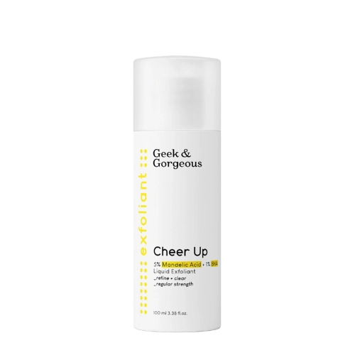 Geek & Gorgeous - Cheer Up - Średni Eksfoliant do Cery Mieszanej i Trądzikowej z 6% Kwasów Migdałowego i BHA - 100ml