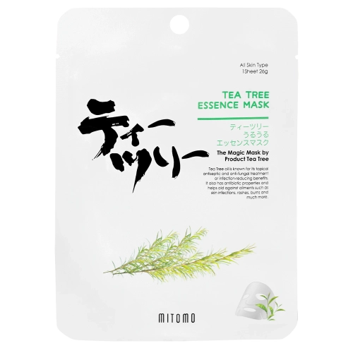 Mitomo - Tea Tree Essence Mask - Maska z Ekstraktem z Drzewa Herbacianego - 1szt/25g