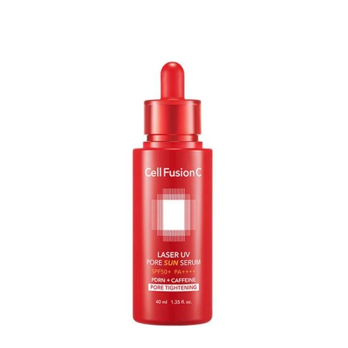 Cell Fusion C - Laser UV Pore Sun Serum SPF50+ PA++++ - Ochronne Serum Wygładzające i Zwężające Pory SPF50+ PA++++ - 40 ml