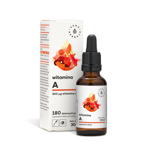 Aura Herbals - Witamina A - Krople - 30ml