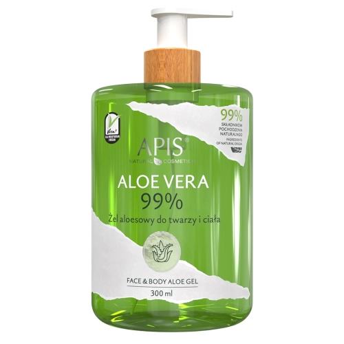Apis - Aloe Vera - 99% Żel Aloesowy do Twarzy i Ciała - 300 ml