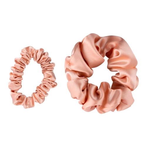 Cosibella Accessories - Zestaw Gumek Do Włosów Z Jedwabiu - Peachy Pink