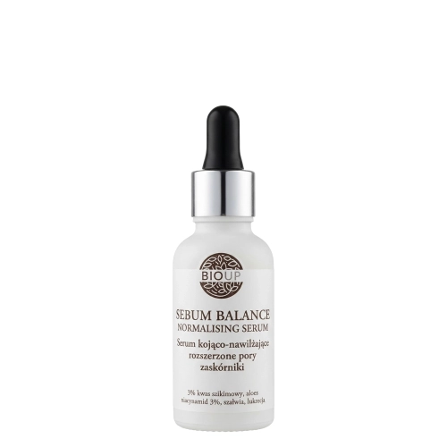 Bioup - SEBUM BALANCE - Nawilżająco-Kojące Serum na Rozszerzone Pory, Zaskórniki, Niedoskonałości - 30ml