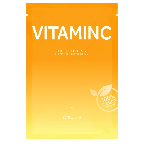 Barulab - The Clean Vegan Vitamin C Mask - Rozświetlająca Maska w Płachcie - 1szt/23g 