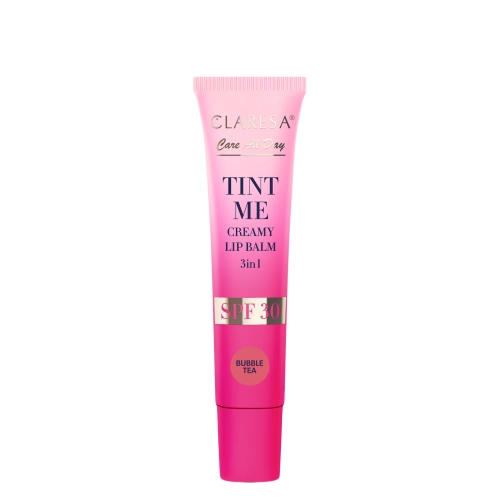Claresa - Tint Me Creamy Lip Balm 3in1 SPF 30 - Koloryzujący Balsam Do Ust Z Filtrem SPF 30 - Bubbletea - 12 ml